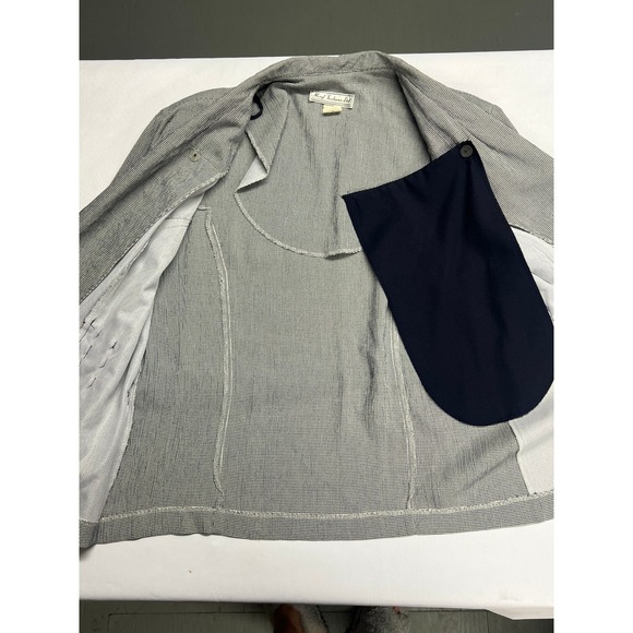 Vintage Womens Blazer Equestrian Harness Ring Detail Houndstooth Academia - Picture 15 of 16